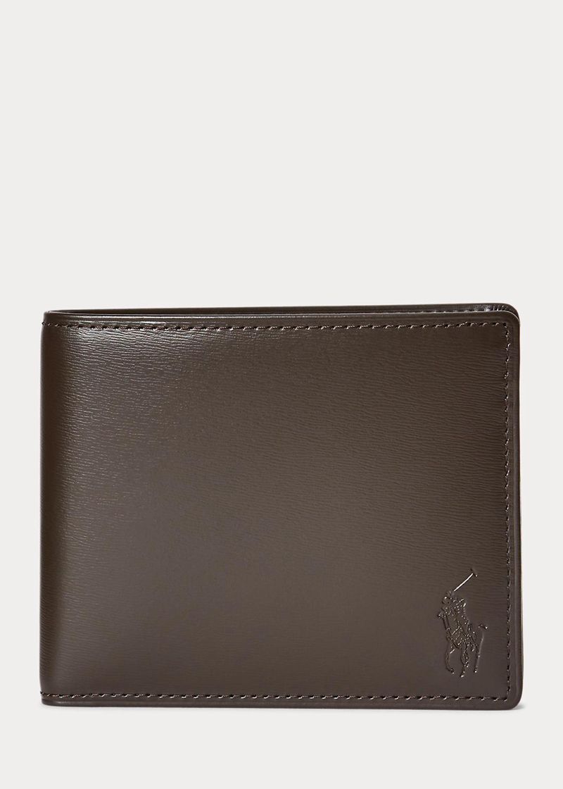 ポロ ラルフ ローレン 財布 メンズ ブラウン カーフスキン Billfold GISVQ4713